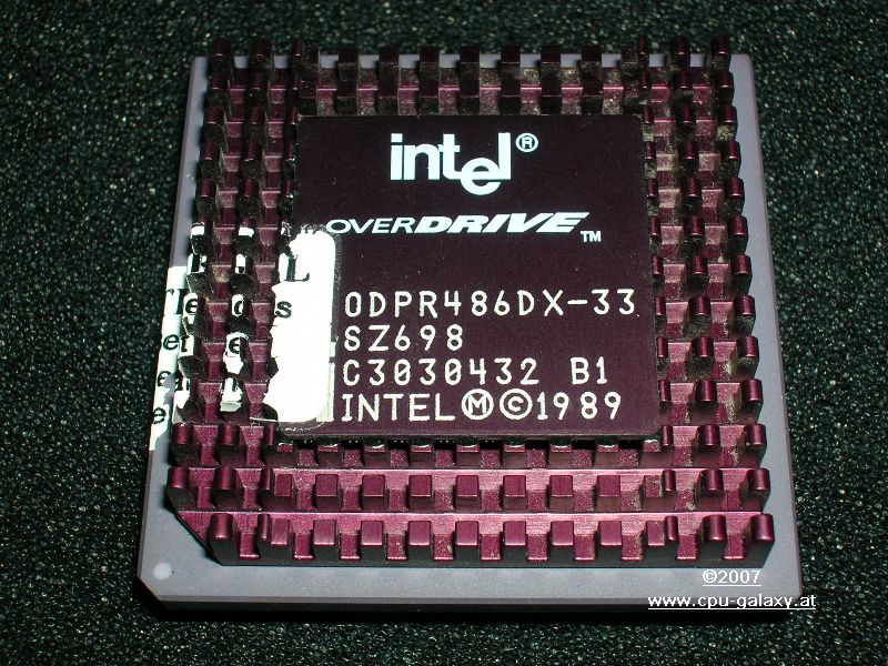 www.cpu-galaxy.at Vintage Chips Intel 486 Overdrive Section